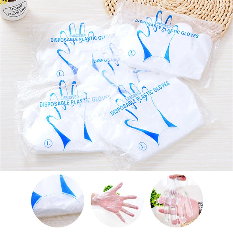 50/100 шт Еда Пластик Кухня одноразовые перчатки для барбекю Ресторан