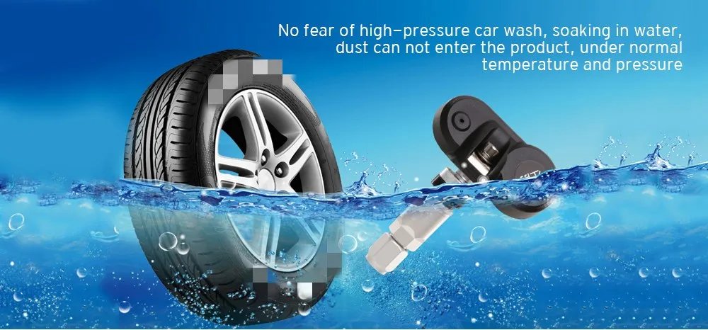 Zeepin TPMS Солнечная зарядка через usb автомобильная система контроля давления в шинах автоматическая система сигнализации с внешними/внутренними датчиками
