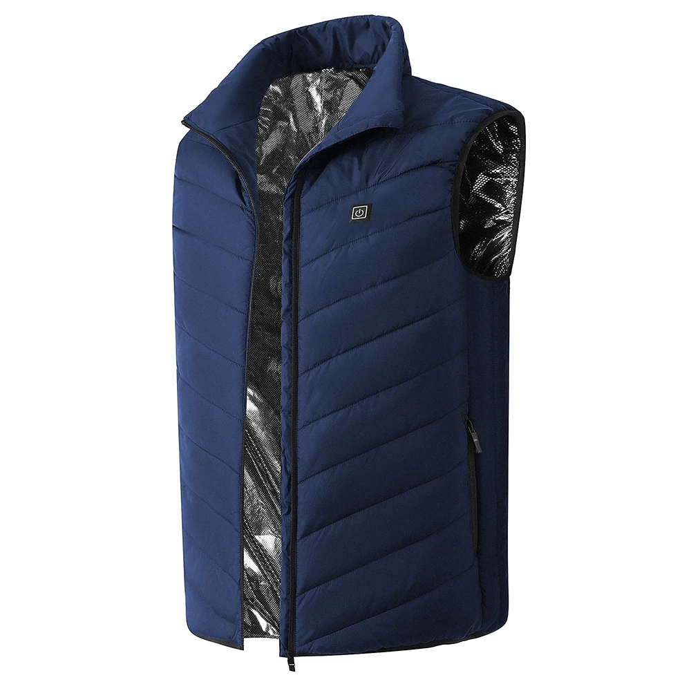 Мужская и женская электрическая теплая жилетка с подогревом USB куртка для