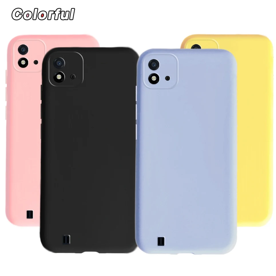Чехол для Oppo Realme C11 2021, чехол Realme C20 C21, чехол ярких цветов, милый чехол для Realme C21Y C25s C25Y C35, задняя крышка