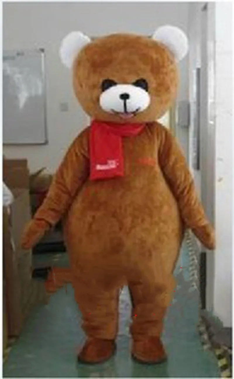 Костюм-талисман ручной работы с героями мультфильмов коричневым медведем