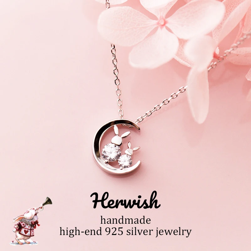 Женская подвеска с цирконием Herwish Wonderland ожерелье из стерлингового серебра 925