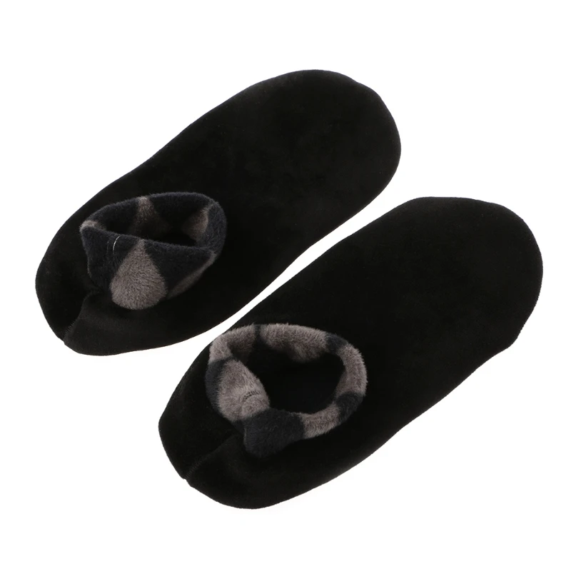 

2021 New Men Thicken Winter Warm Boat Socks Non Slip Elastic Indoor Floor Socks Slipper