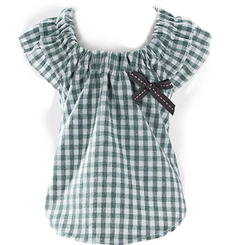 Клетчатое платье с бантом для собак два цвета бант питомца щенка костюм