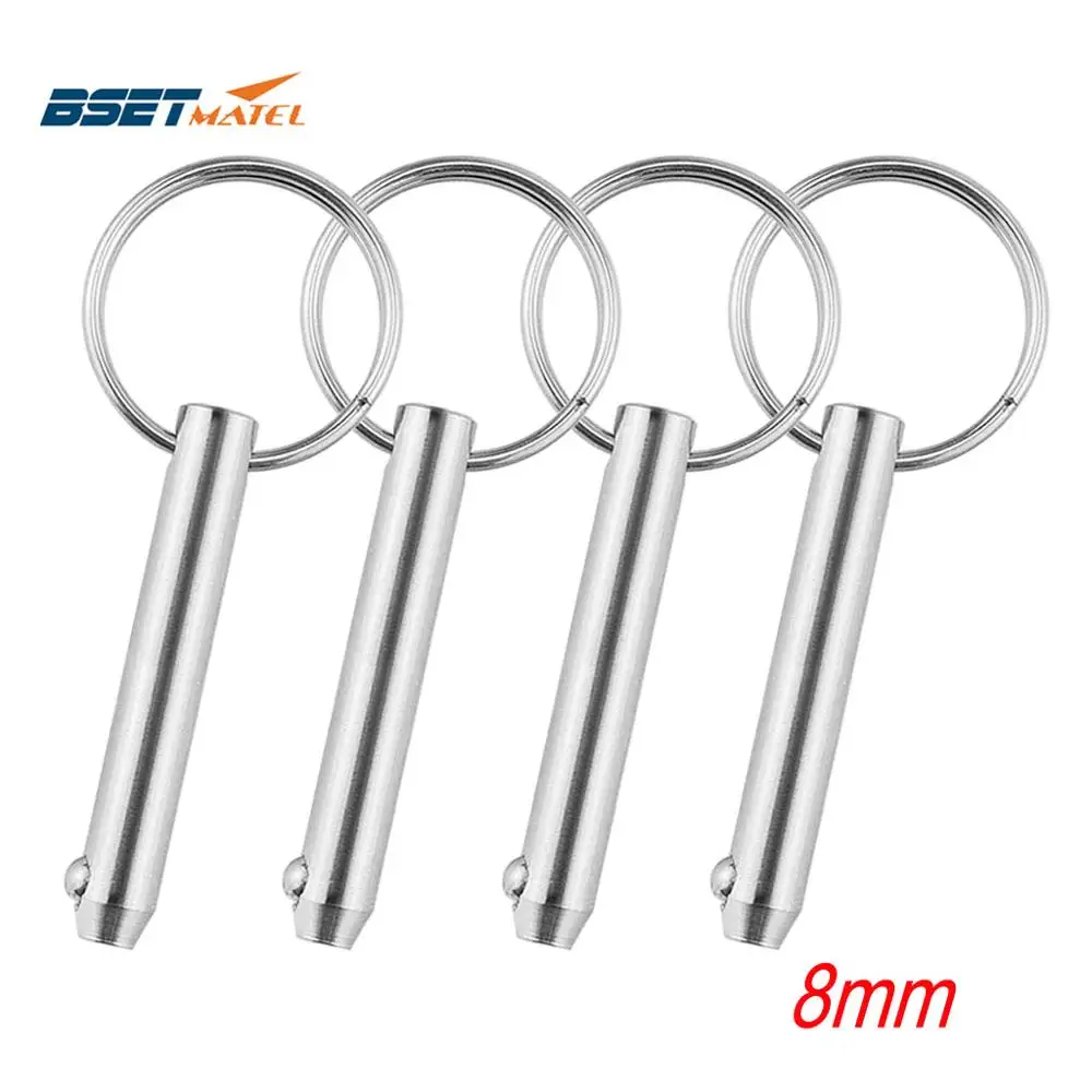 

4X 8 мм BSET MATEL морской класс быстросъемный шариковый штифт для лодки Bimini Top Deck шарнир морской из нержавеющей стали 316 аксессуары для лодок