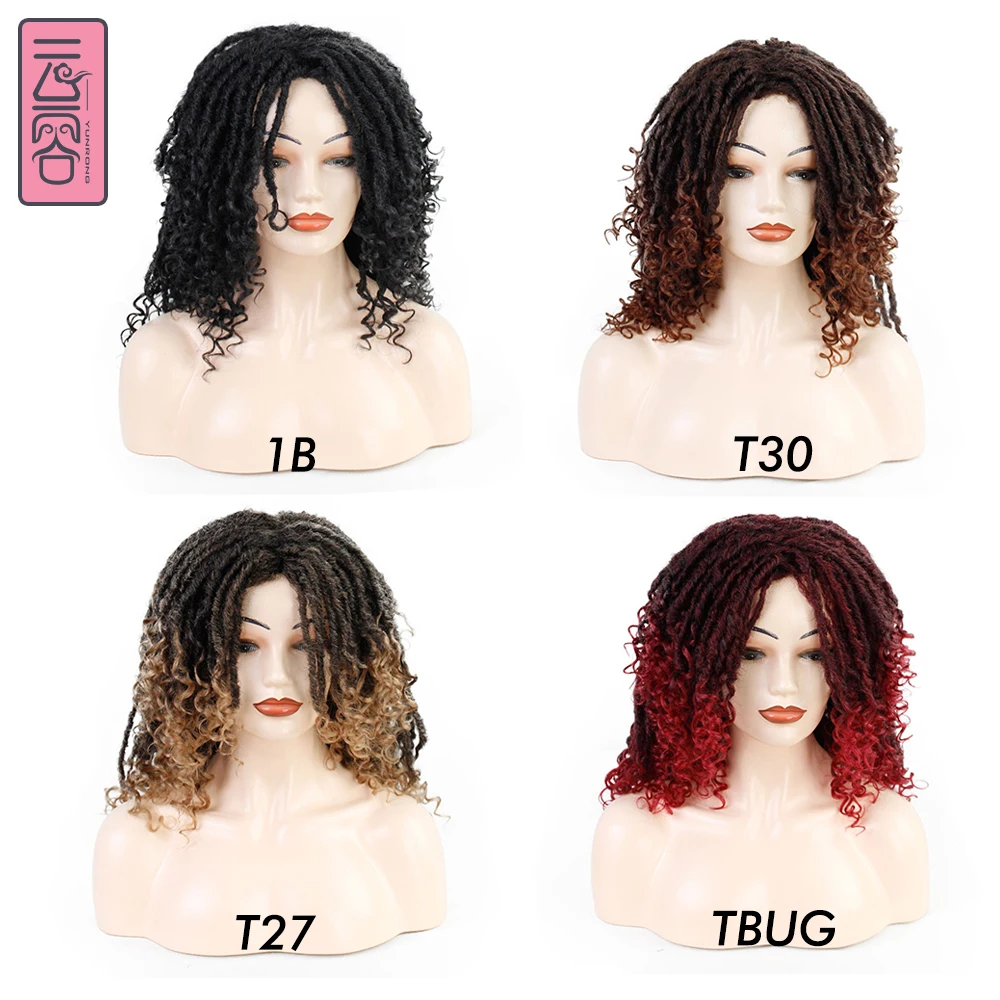 Парик YunRong для дредлока синтетические плетеные крючком волосы женщин 15 дюймов