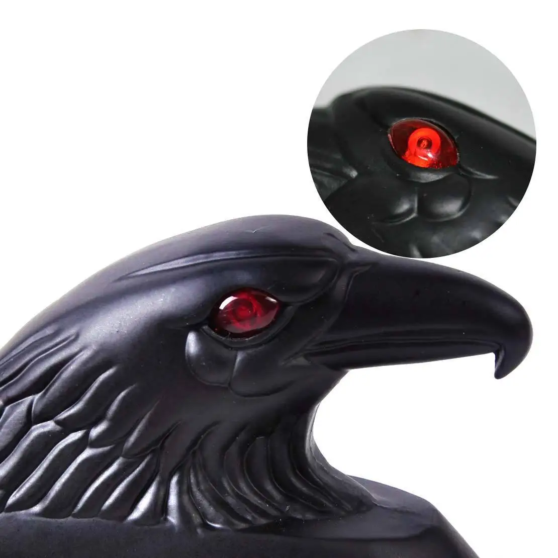 Вау мотоциклетный брызговик черного орла украшение для крыла с красным