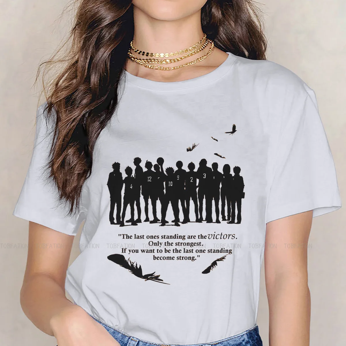 

Оригинальные футболки Haikyuu Junior Volleyballer, футболка Karasuno Essential Girl, топы 5XL