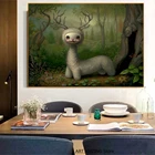 Mark Ryden  Yoshi The Forest Spirit, 2011  картина маслом на холсте, картина для детской комнаты, современный настенный Декор, украшение для дома