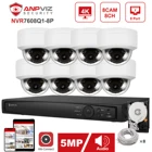 Система видеонаблюдения Anpviz, 5 Мп, POE, 8 каналов, 4K, NVR