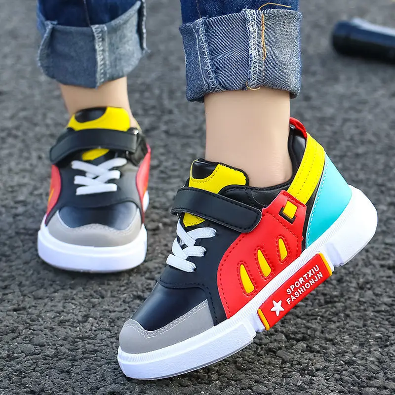 Новинка детская обувь из искусственной кожи спортивные кроссовки для маленьких