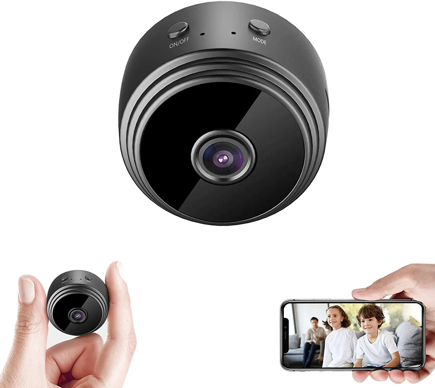 

Мини-IP-камера YTOM 1080P HD с Wi-Fi и пультом ДУ