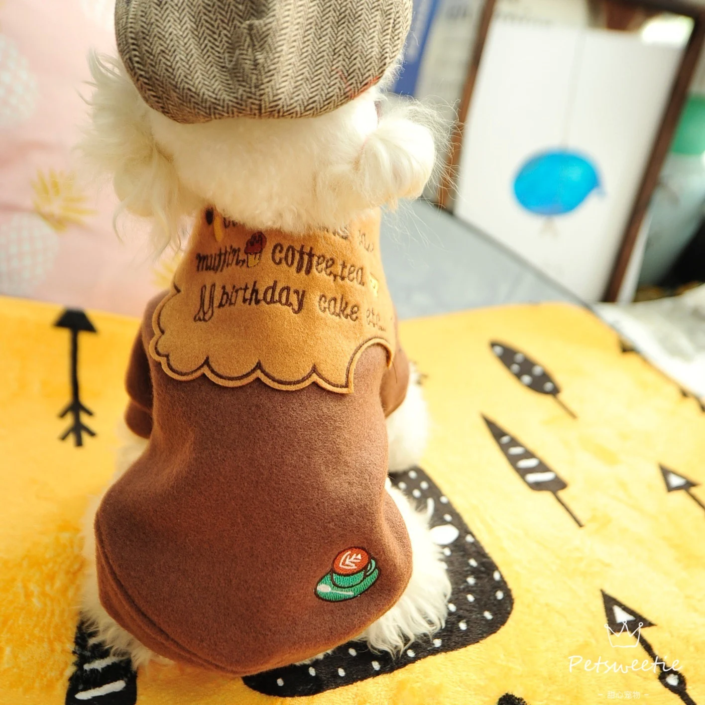 Модная одежда для собак маленьких кошек кофты щенков теплая домашних животных