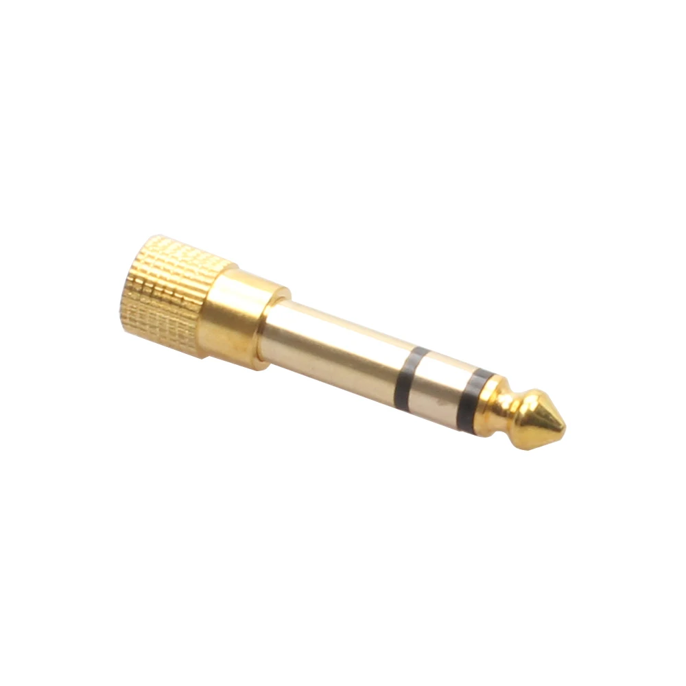 Переходник 6 5 мм (штекер)/3 (гнездо) для аудиогарнитуры микрофона гитары