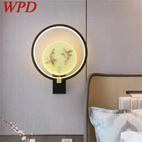 wpd copper indoor lighting wall lamp modern creative design sconce for home living room corridor