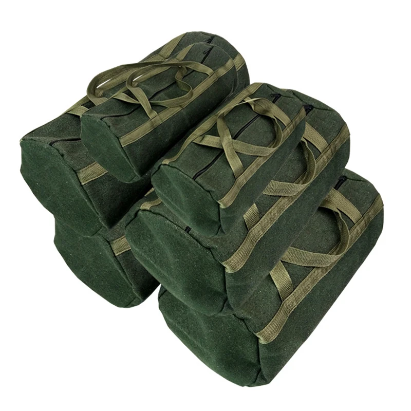 

Thick Canvas Pouch Bags Storage Organizer Instrument Case Portable for Electrical Tool BHD2