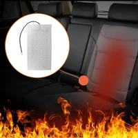 aozbz 12v carbon fiber seat heated heating pad car styling high quality for any round rectangular switch backrest cushion