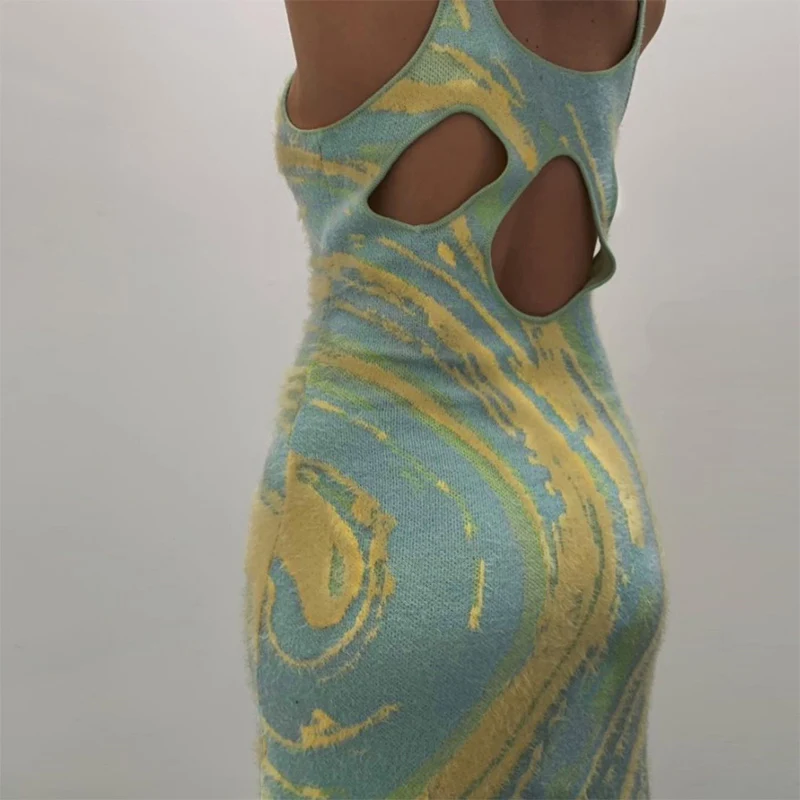 house of party dresses women sunny beach sundress hollow out spaghetti strap knit women fashion spring dress sexy bodycon dress free global shipping