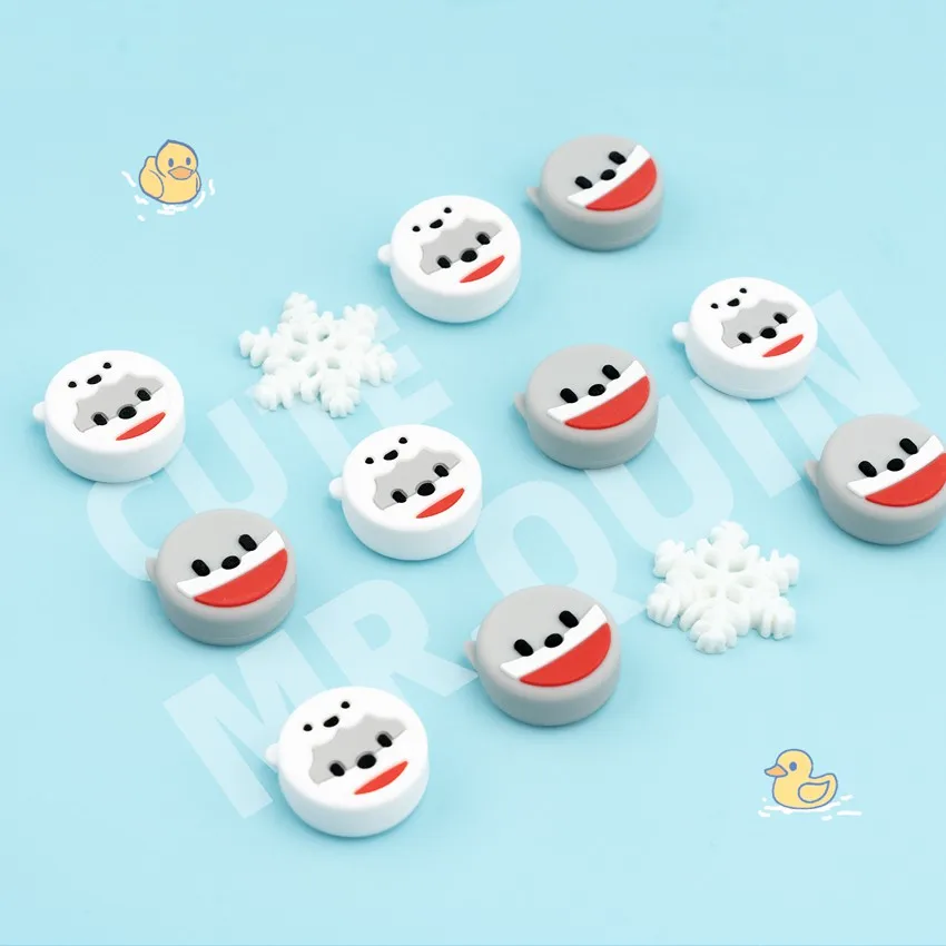 

4pcs Penguin Dog Thumb Grip Cap Silicone Rocker Cap For Nintendo Switch/Lite Accessory Joystick Thumb Grip Cap Cover Penguin Dog