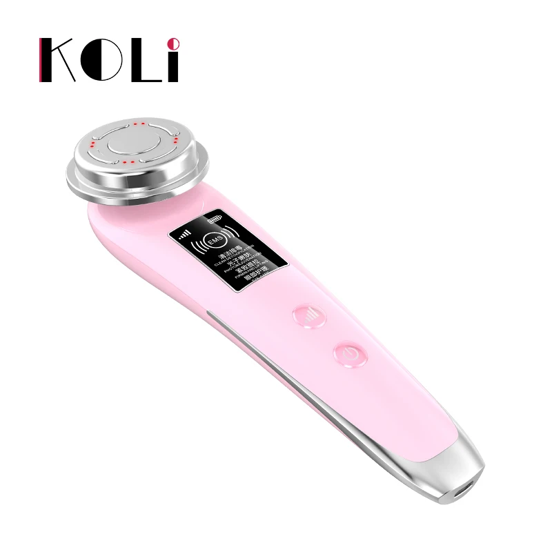Розовый KOLI EMS инструмент для красоты для женщин, инструмент для ухода за лицом, инструменты для ухода за глазами, прибор для ухода за кожей - Цвет: Розовый