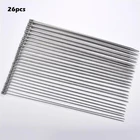 Спицы вязальные для вязания крючком, 26 шт., 13 размеров, 35 см, ткацкая игла