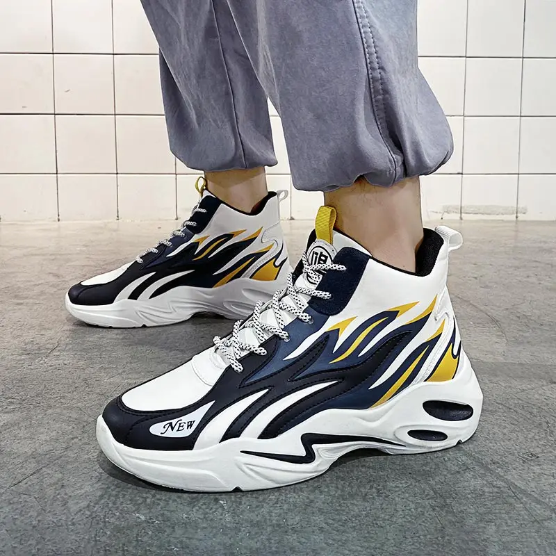 Обувь с высоким берцем на не сужающемся книзу массивном кроссовки Для мужчин s