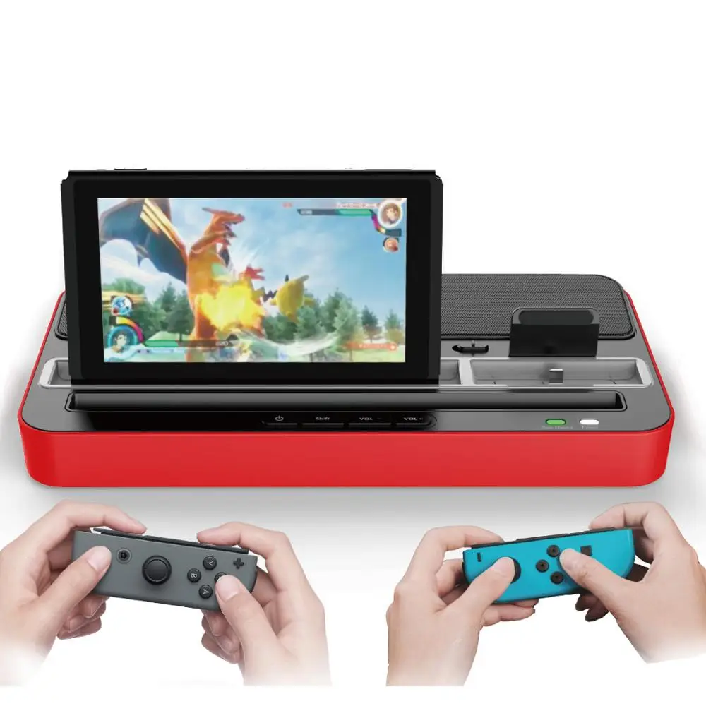 Новинка iPega PG 9119 для Nintendo Switch Charger Speaker зарядная станция Подставка с Аудио