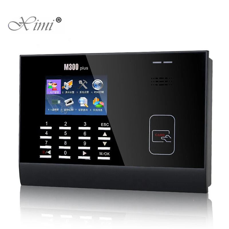 ZK M300Plus биометрическая машина посещаемости времени EM карта рекордер сотрудников