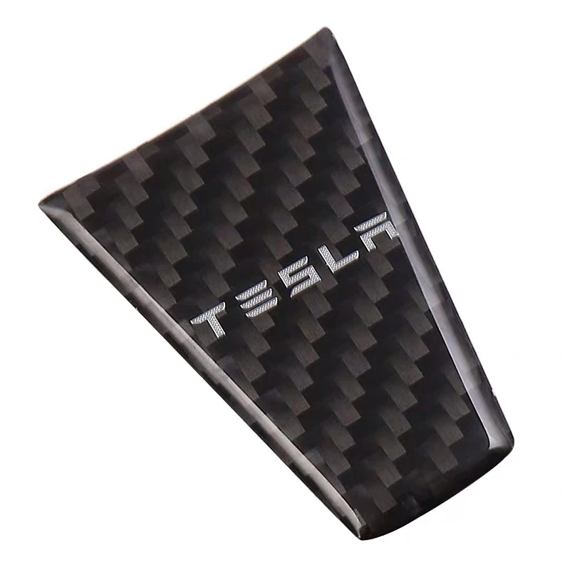 Car Styling Accessories Carbon Fiber sticker For Tesla Model 3 S X Y logo Steering Wheel Badge Interior Decoration Stickers | Автомобили и