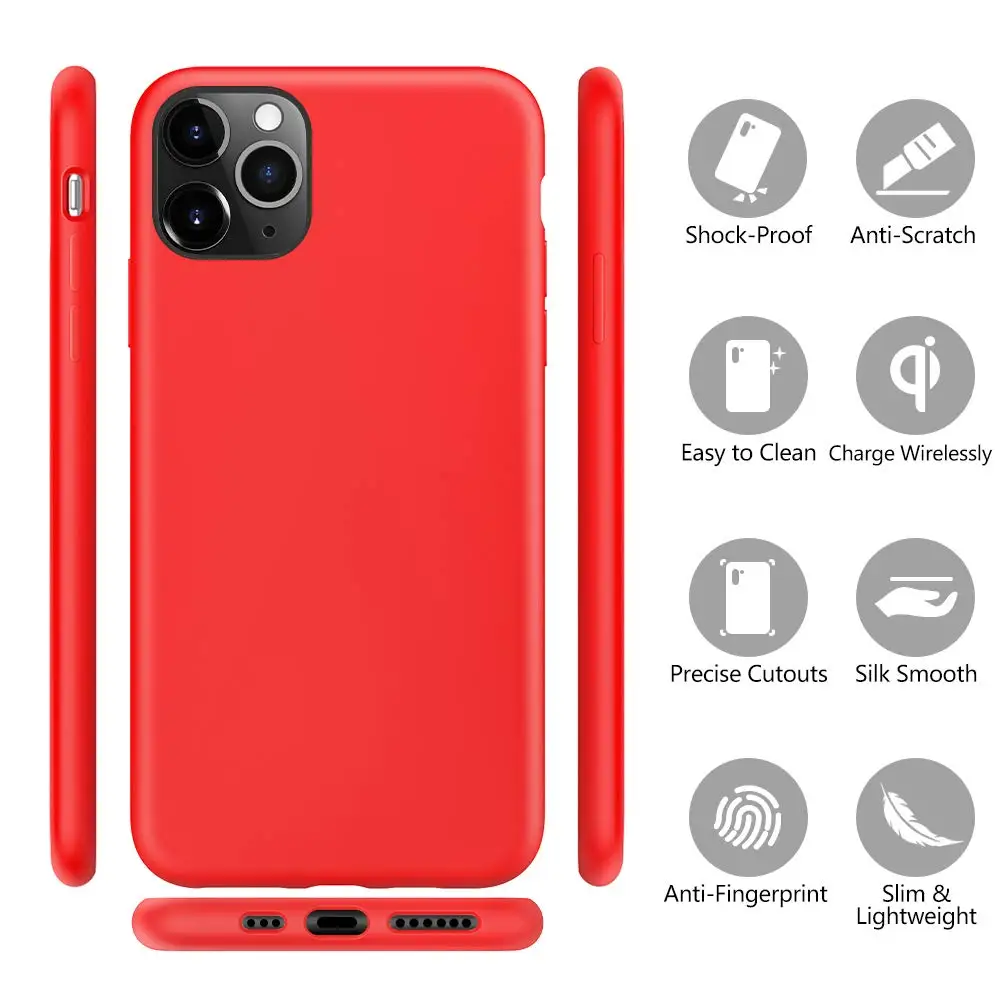 Оригинальный мягкий жидкий силиконовый чехол для телефона iphone 11 Pro Max 7plus 8plus 6plus XR