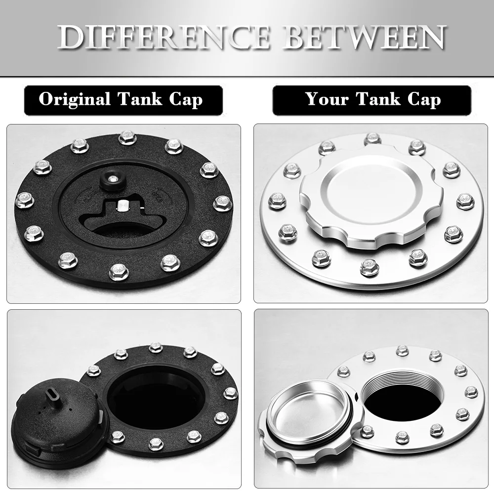 LZONE алюминиевая крышка топливного элемента/резервуара для перенапряжения с 12