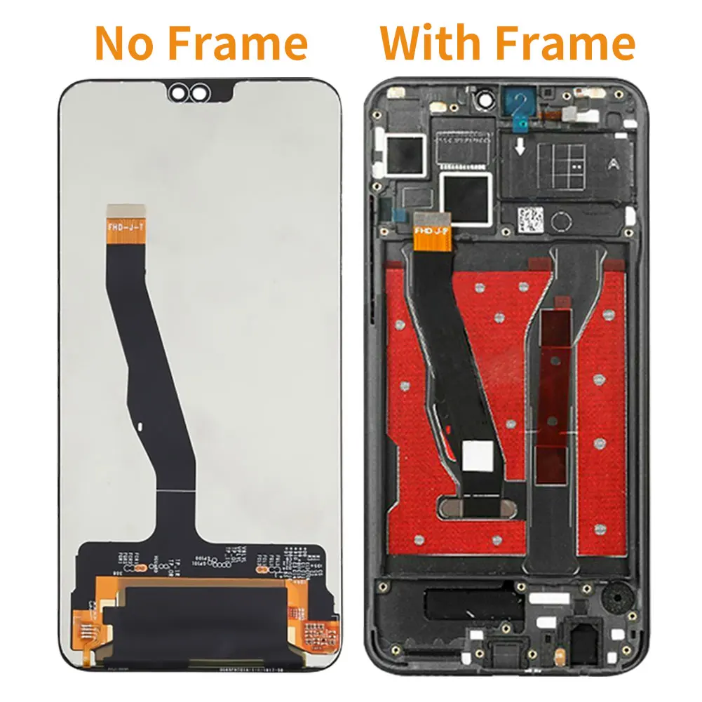 6 5original for huawei honor 9x lite lcd screen touch digitizer display with frame mobile phone parts jsn l21 jsn l22 jsn l23 free global shipping