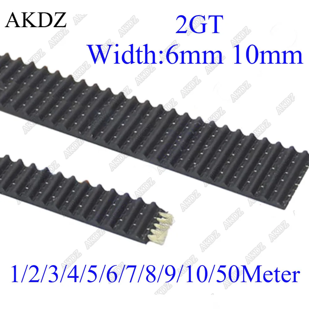 Open Timing Belt Kevlar + TPU Polyurethane Synchronous Wheel Transmission Belts Width 6mm 10mm for 3D Printer Parts Accessories |