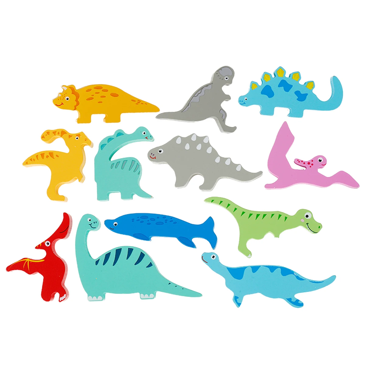 

12 шт., детский трехмерный деревянный пазл-животное