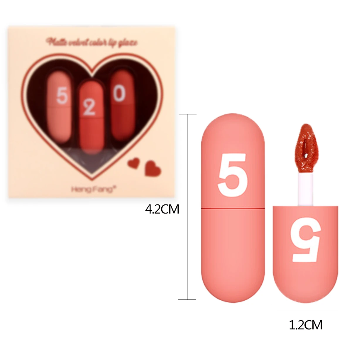 Косметический блеск для губ Hengfang дорожный набор макияжа Подарочная коробка