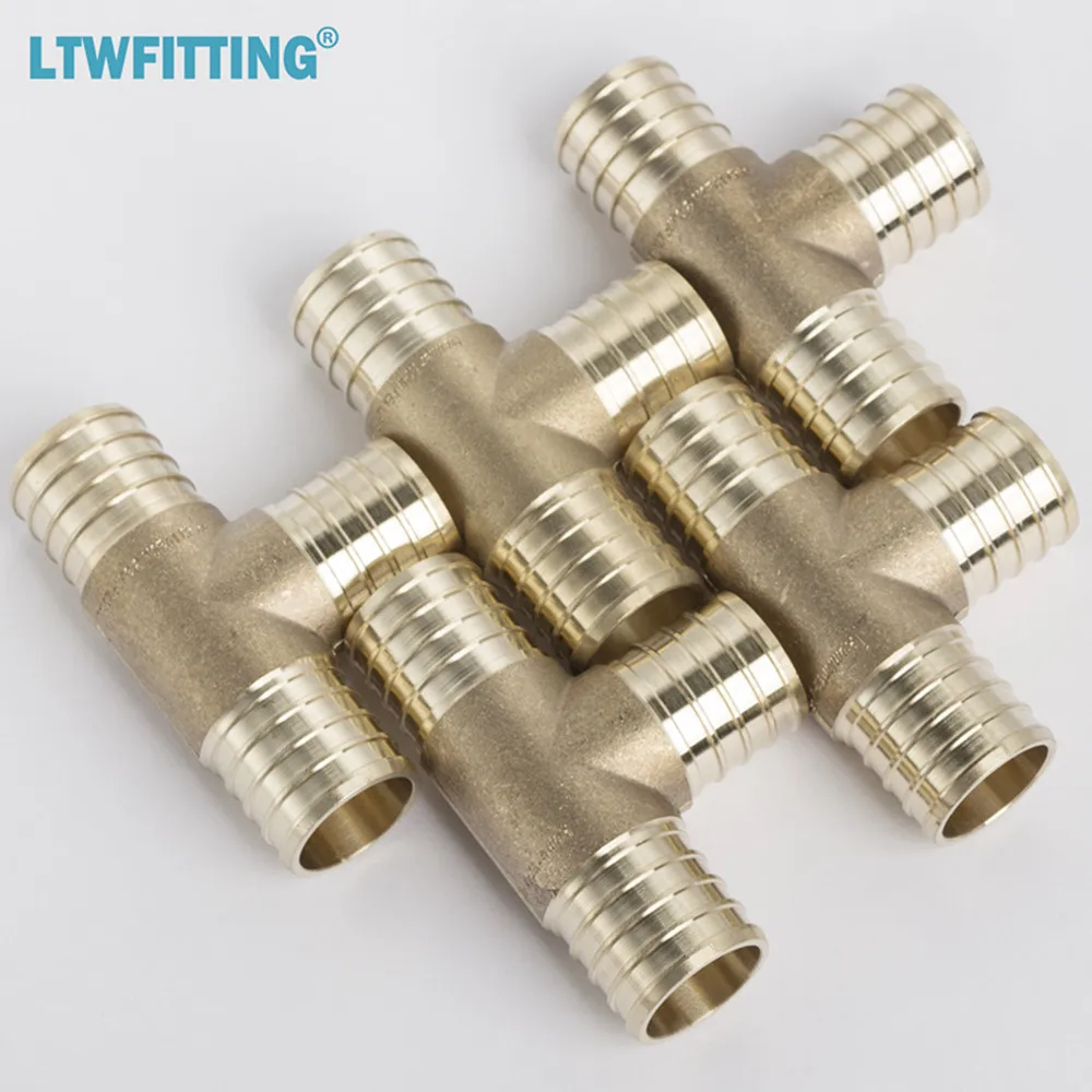Латунный обжимной фитинг LTWFITTING PEX без свинца 1x1x1 тройник PEX|pex fittings|brass fittings1 brass tee |