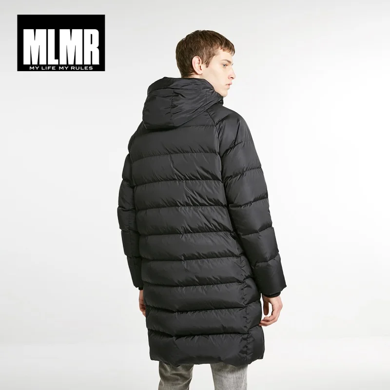 MLMR мужской зимний длинный пуховик, теплая парка, пальто JackJones, бренд, мужская одежда 218412542