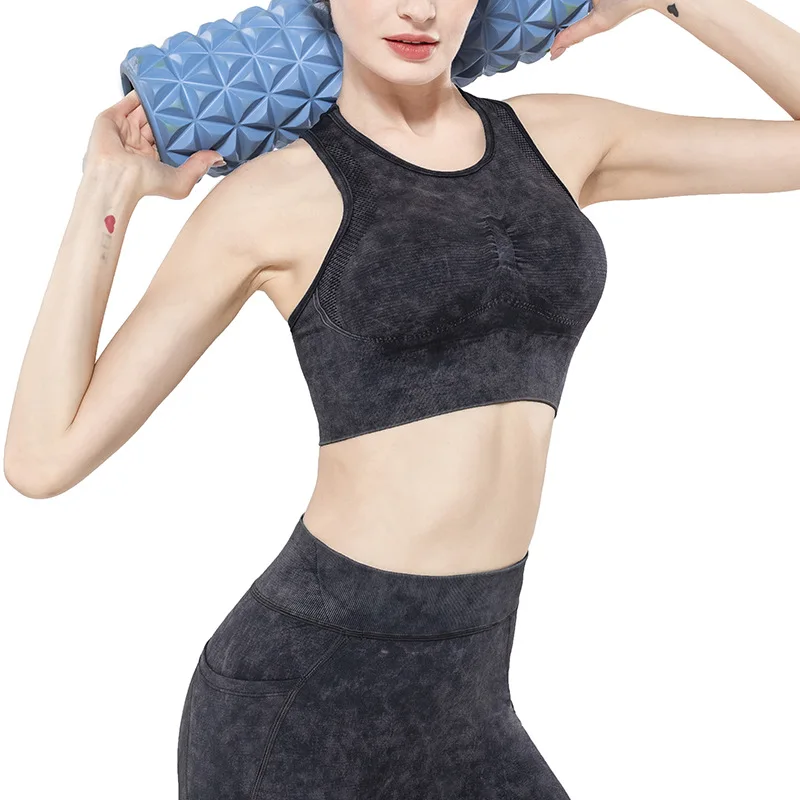 Beelion однотонный бесшовный спортивный бюстгальтер жилет для женщин