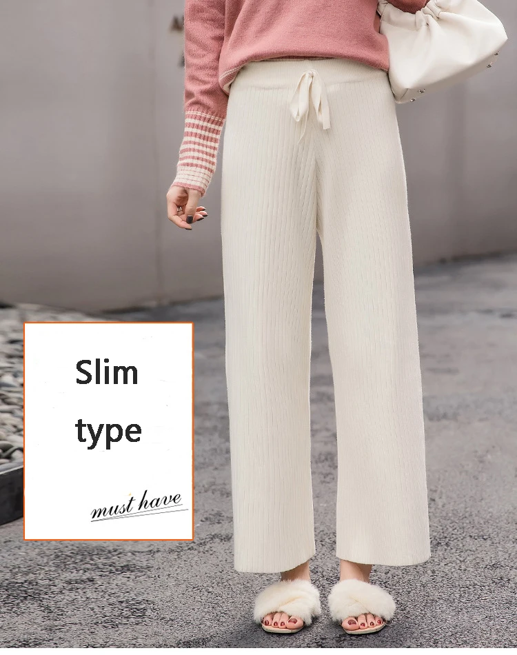 Женские Брюки Новинка 2019 корейские женские свободные брюки с высокой талией