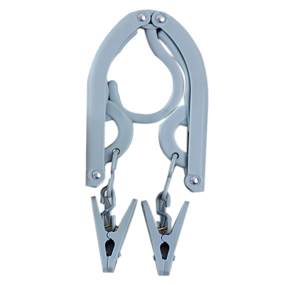 Дорожная складная вешалка с зажимом сушилка Бытовая противоскользящая одежда