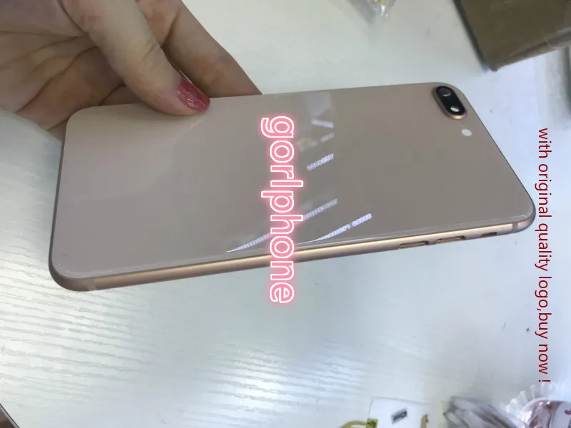 Оригинальное качество розовое золото для телефона 8 plus задняя крышка батарейного