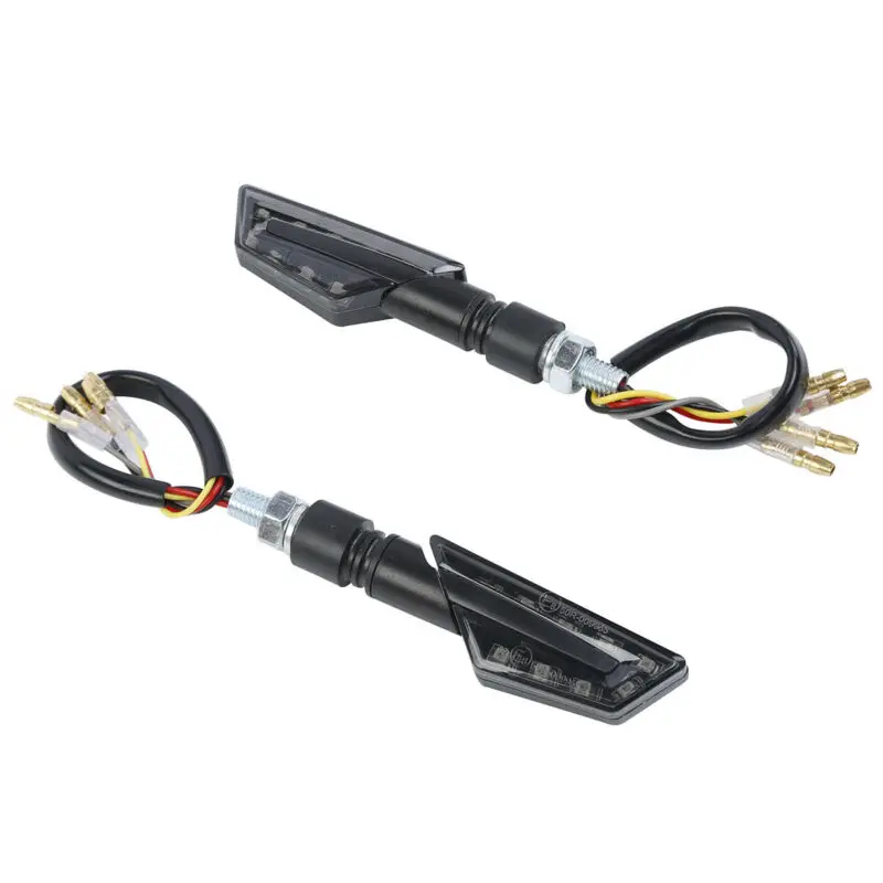 Универсальный Мотоцикл Скутер светодиодный указатель поворота желтый красный