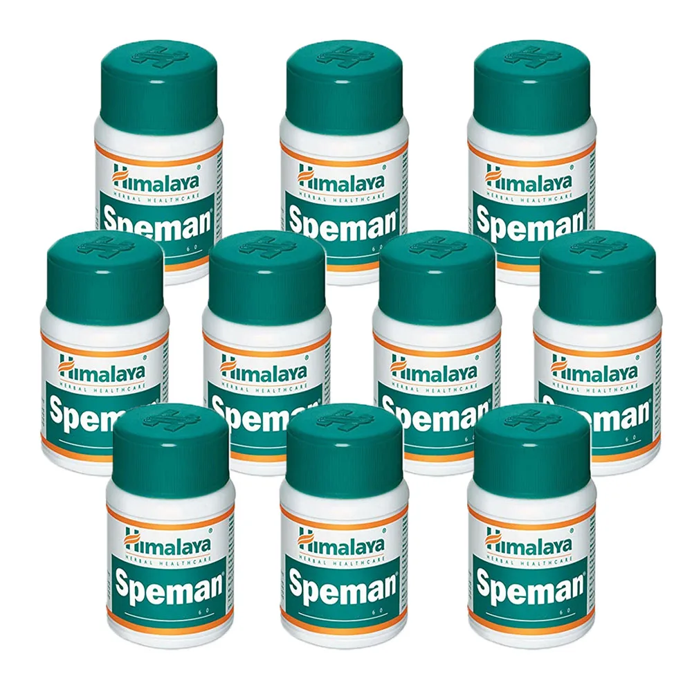 

10 бутылок Himalaya Speman улучшает мужское плодородие и увеличивает количество сперматозоидов, уход за мужским телом, травяные экстракты 60 таб/фла...