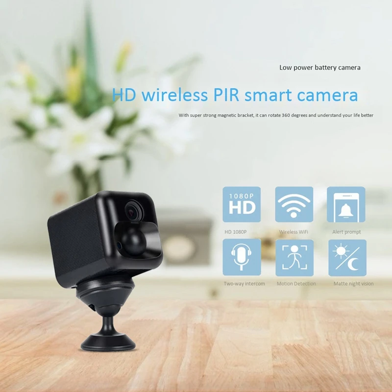 Wifi 1080P HD камера PIR сенсор аккумуляторная батарея ip беспроводная видеонаблюдения
