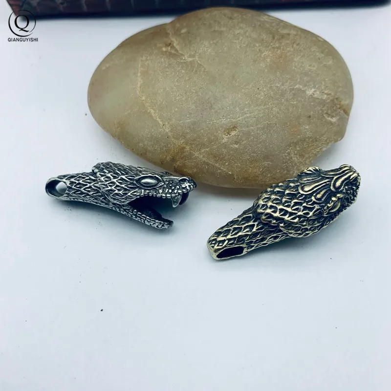 Мужской дизайн ретро боа змея Монстр Латунное Ожерелье Подвеска ювелирные