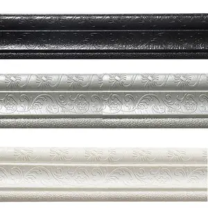 Водонепроницаемая и противоударная пена, 2,3 м, обои с бортами, самоклеящиеся настенные 3D наклейки, зеркальные борта, украшение для стен