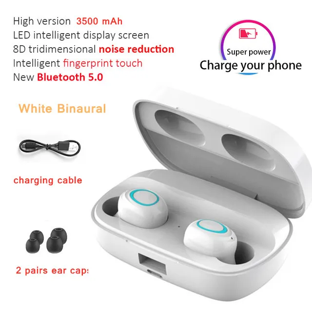 Сенсорные Bluetooth наушники с поддержкой беспроводной зарядки 3500 мАч IPX5 водонепроницаемая Спортивная игровая Музыкальная гарнитура умный дышащий светодиодный светильник - Цвет: Light-B