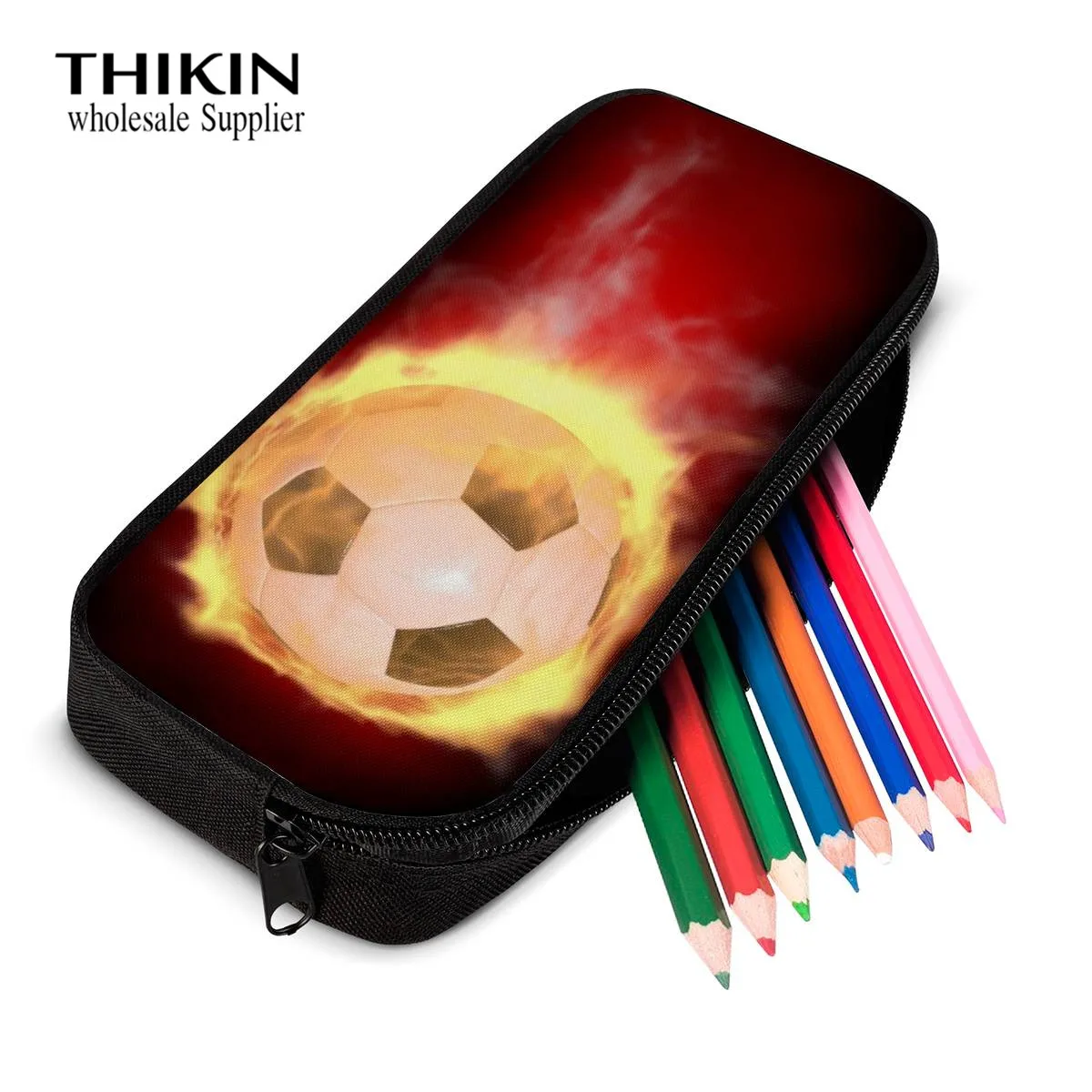 ThiKin супер крутая косметичка с принтом огненного шара чехол функциональная