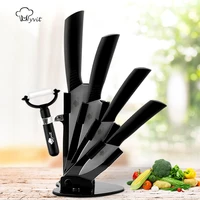 ceramic knives set kitchen accessories 3 4 5 6 peeler knife holder ceramic knife white blade knives stand
