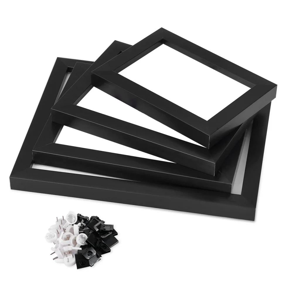 

HOMEMAXS 12 PCS Assorted Size Picture Frames Christmas Photo Frames Set For Home Office Decoration (Black)